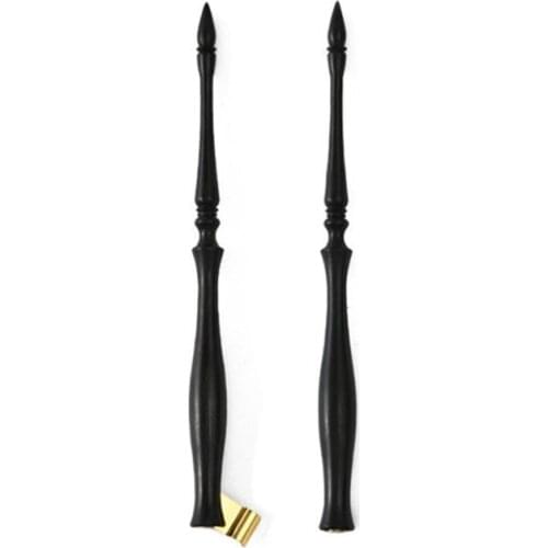 Retro English Oblique Calligraphy Dip Pen Nib Holder Handmade Antique Fountain L29K