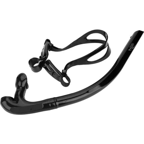 Adult Swimming Diving Silicone Dry Air Outdoor Breathing Diving Tube For Snorkelling Swimming Training Snorkel Red/Black