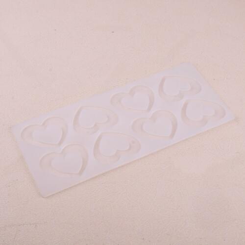 LETAOSK 3D Heart Shape Silicon Mat Chocolate Baking Mold for Cake Topper Decoration