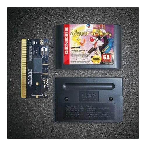 Sylvester And Tweety - 16 Bit MD Game Card for Sega Megadrive Genesis Video Game Console Cartridge