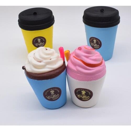 Squishy Coffee Antistress Toys For Children Funny Icecream Squisy Squeeze Squichy Toy Slow Rising Gadgets Kids New Prop Gift