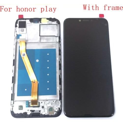 6.3"For Huawei Honor Play 2018 COR-L29, COR-L09, COR-AL00 Lcd Screen Display Touch Glass Digitizer frame Full lcd 1080x2340