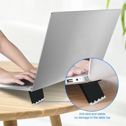 1Pair Laptop Holder Riser Stand Bracket Foldable Heat Dissipation Notebook Laptop Support Bracket Laptop Stand Bracket