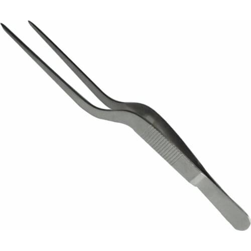 1pcs Curved Stainless Steel Tweezers Elbow Surgical Forceps Medical Instrument Nursing Staff Use Accessories For Health Care