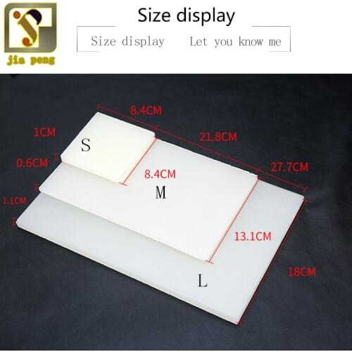 1 PCS PVC punching board white thick plastic sheet Rubber pad Mallet Mat Leather Craft Tools Large Middle Small size