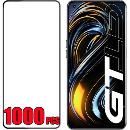 1000pcs Tempered Glass Screen Protector Full Cover Curved Flim For OPPO Reno 6 6Z 5 Lite 5A 5F 5K 5Z Realme V11 V13 V15 V25 K9