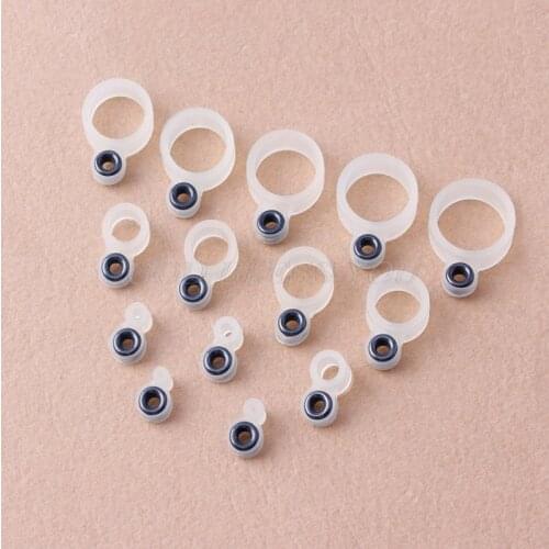 14Pcs Fishing Rod Wire Ring Silicone Fishing Line Guide Ring Different Size 1-14 fishing Tackle Accessories Drop Shipping