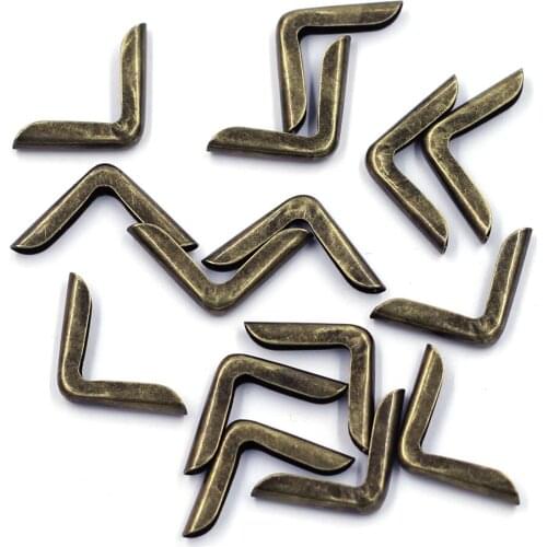 150 Bronze Tone Metal Corner Protectors Book Photo Albums Menus Scrapbook Folders Hardware Part Accessories 20x14x3mm Fit 2.5mm