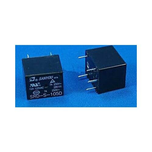 2 pcs PCB type Mini Power Relay 5V DC coil SRD-S-105D