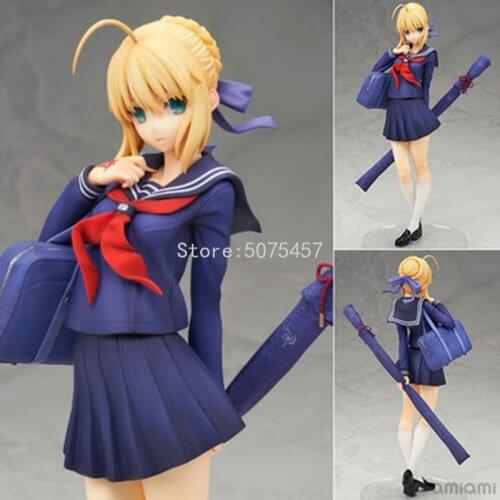 20cm Fate Stay Night Anime Figure Master Altria Saber Action Figure Altria Pendragon Saber Lily Alter Figurine Model Doll Toys