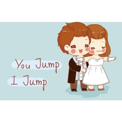 45x30cm Courtship sticker Couple wall stickers Living room bedroom waterproof bathroom tiles Romantic wedding