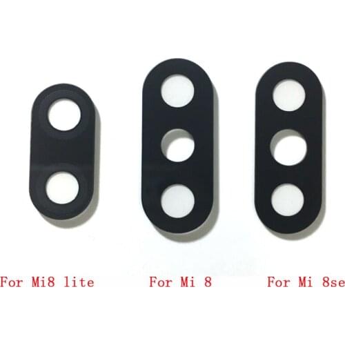 50pcs New Camera Glass Lens For Xiaomi Mi 8 8 Lite 8 Se Rear Bcak Camera Glass Cover With Adhesive Sticker