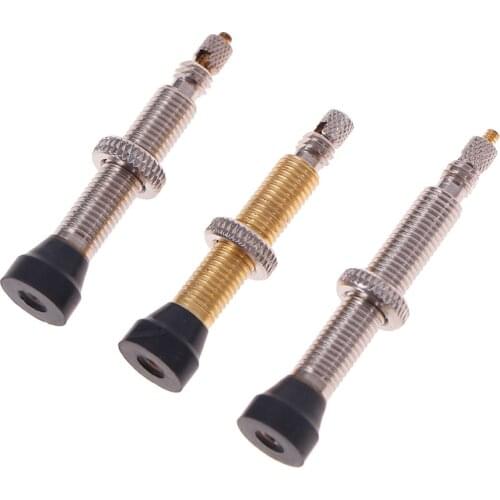 Bicycle Valve For Road MTB Bicycle Tubeless Valve Tires Brass Core Alloy Stem Tubeless Sealant Compatible