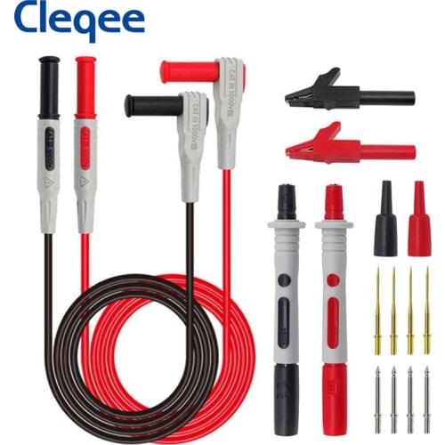 Cleqee P1300B 3 IN 1 Multimeter Test Cable Replaceable Multimeter Probe 4mm Banana Plug Test Lead kits Alligator Clip Test stick