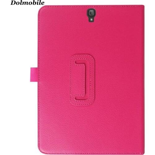 DOLMOBILE Business Litchi Case for Samsung Galaxy Tab S3 9.7 T820 T825 T829 2017 Tablet Cover PU Leather Flip Cases 100pcs