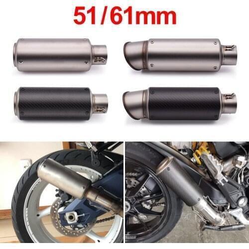 Exhaust Pipe Motorcycle Muffler Escape Carbon Fiber Exhaust DB Killer For Honda Grom Cb190r Cbr250r Yamaha Fz1 Fz6 125 Bmw F800r