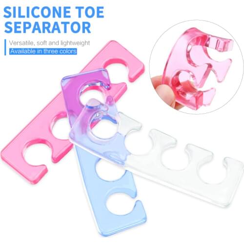 Nail Art Pedicure Toe Separators Bulk Nail Art Finger Separators Silicone Finger Recyclable Environmental Toe Nail Isolation