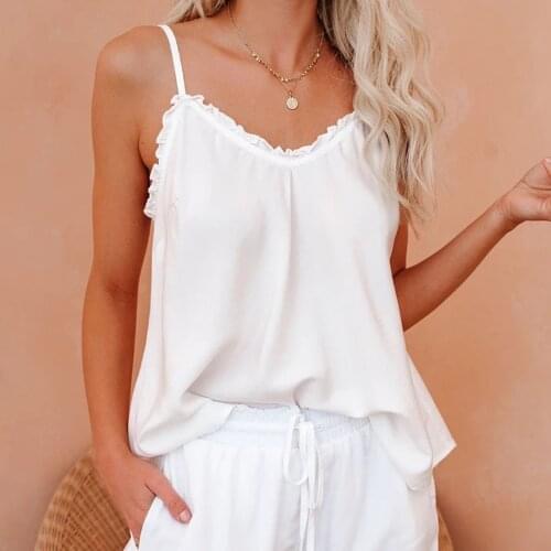 Womens Tank Tops Summer Fashion White Suspender Tops Ladies Sexy Cami Vest Sleeveless Clubwear Streetwear haut femme кроп топ