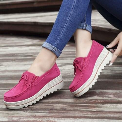 Brand Autumn Spring Moccasins Women Flats Fashion Flat Platform Shoes Womens Loafers Ladies Slip on Shoes Female