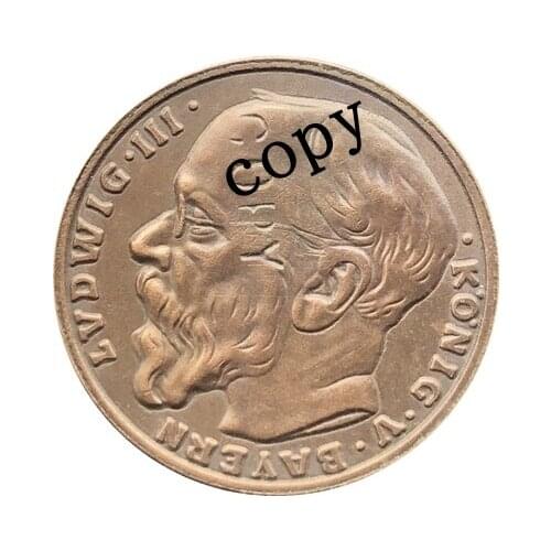 German 1913 10 Mark coin copy 20MM