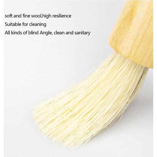 Coffee powder brush grinder Grinder cleaning brush cleaning bristles brush wooden handle