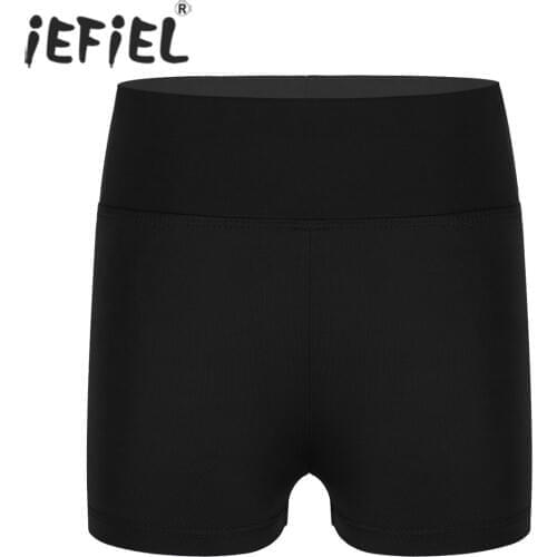 Girls Boy-cut Ballet Dance Shorts High Waist Activewear Dance Shorts Bottoms for Yoga Sports Workout Gymnastics Costumes