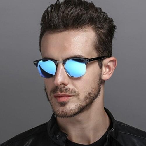 LeonLion 2021 Polarized Vintage Semi-Rimless Brand Designer Sunglasses Women/Men Classic Retro Oculos De Sol Gafas UV400