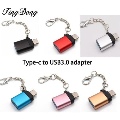 TingDong 1pcs OTG type-c usb c adapter micro type c usb-c usb 3.0 Charge Data Converter for samsung galaxy s8 s9 note 8 a5