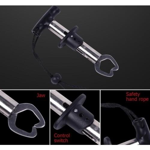 Control Fish Clamp Device Lures Stainless Steel Fishing Lip Gripper Holder Grabber Pliers Fishing Tool Tackle Accessories
