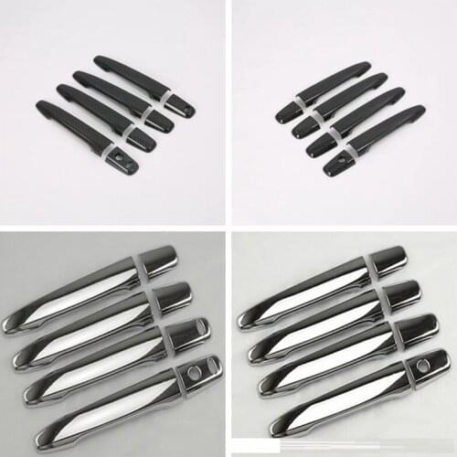 High-quality ABS Chrome For Mitsubishi Outlander 2013-2018 Car Outer Door Handle Cover Door Bowl Protection Covers Sticker