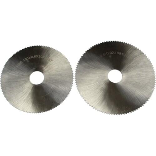 HSS High Speed Steel Saw Blade 4inch 100/110mm 0.6/0.8mm 125/100 teeth Plastic PVC Acrylic thin Wood/Aluminum Cutting Saw Blade