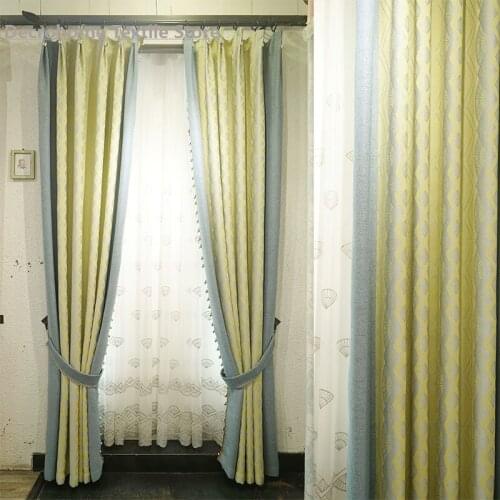 High Precision Double-Sided Jacquard Curtains for Living Room Bedroom Curtains Study Blackout Curtains Light Luxury