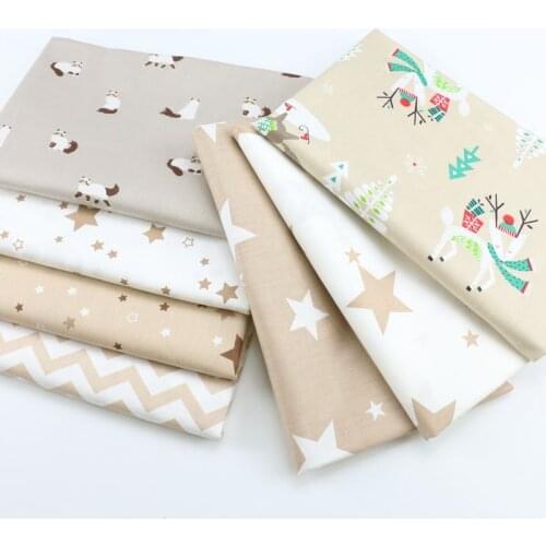 160cm*50cm cotton fabric nordic wind cartoon CAMEL christmas elk deer trees stars chevron fabric for DIY cushion home decor