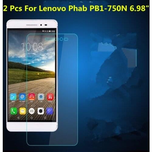 2 pieces 9H tablet Screen Protector For Lenovo PHAB PB1-750N 6.98" Tempered Protective Film Glass