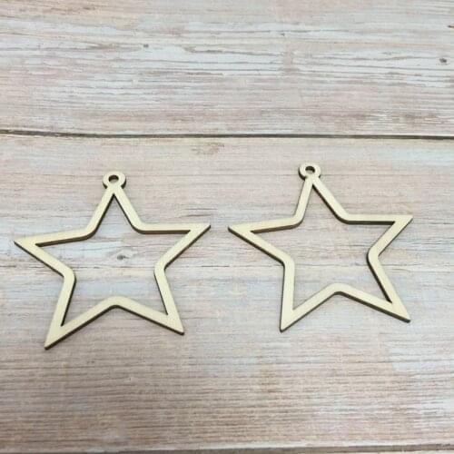 50 beautiful wood star shaped item decorative wood stars