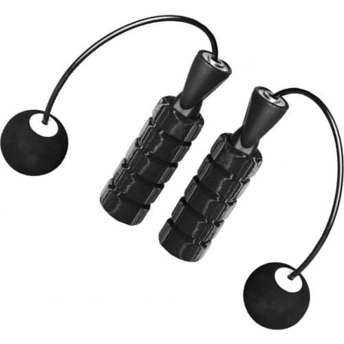 Cordless Jump Rope Safety Gradient Black Grey Ball Gym Fitness Cordless Electronic Skipping Rope for Fitness Exercise Slim Body