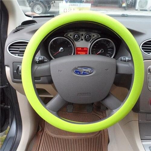 Four Seasons General Motors Silicone Steering Wheel Cover for Ford Focus Fusion Escort Kuga Ecosport Fiesta Buick Regal Lacrosse