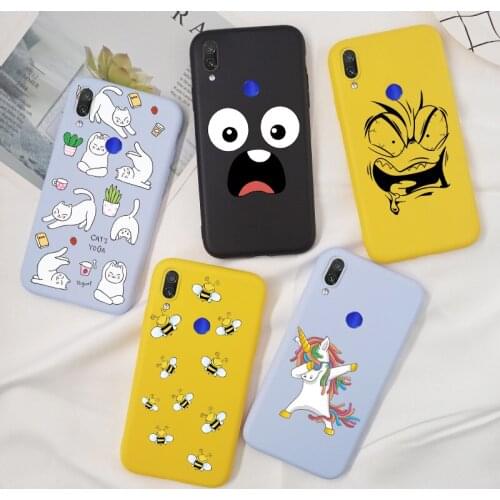 For Xiaomi Redmi Note 7 Case Cartoon Cat Silicone Cute Case For Xiomi Redmi Note 7 Pro Back Cover TPU Candy Redmi Note7 Case