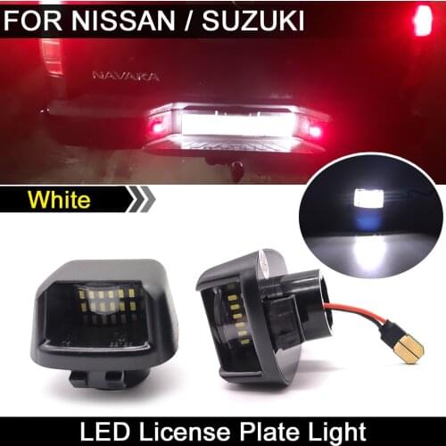For Nissan Armada Frontier Navara Titan Xterra For Suzuki Equator High Brightness LED License Plate Light Number Plate Lamp