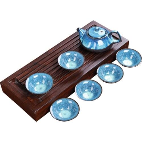 Household teapot ceramic lid bowl tea bowl tasting cup Kung Fu tea set gift WY5