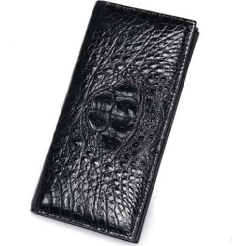 Dongou crocodile men wallet male Genuine leather men wallet zipper men wallet More screens men long men wallet