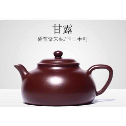 Purple recommended dew is pure manual famous authentic all hand painted clay teapot undressed ore set tea service