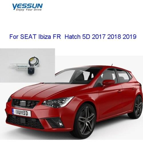Yessun Fisheye Rear view camera For SEAT Ibiza FR Hatch 5D 2017 2018 2019 AHD 720P backup camera/ 720P license plate camera
