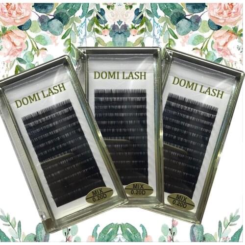Classic Individual Eyelash Extensions Mix 8~15mm C CC D DD Curl Bloom Individual Lash Extension Makeup Lash Extension Supplies