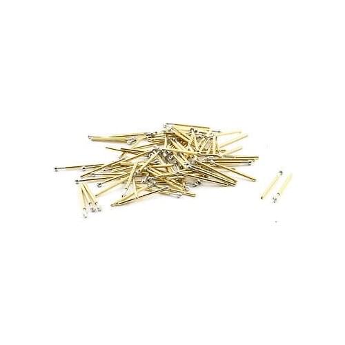 100pcs P75-LM2 1.5mm Diameter Tip Spring Loaded Test Contact Probes Pin 17mm
