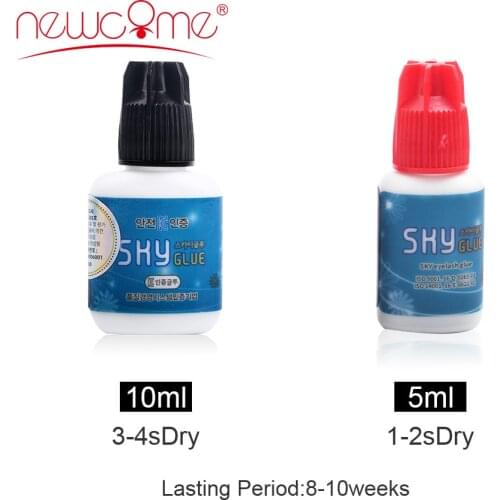 NEWCOME All Eyelash Extension Glue Fast Drying Korea Import Glue Eyelash Extension Glue Over 8 Weeks Professional Tools Make Up