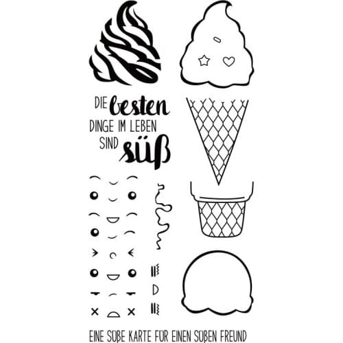 German Word metal cutting dies and clear stamps