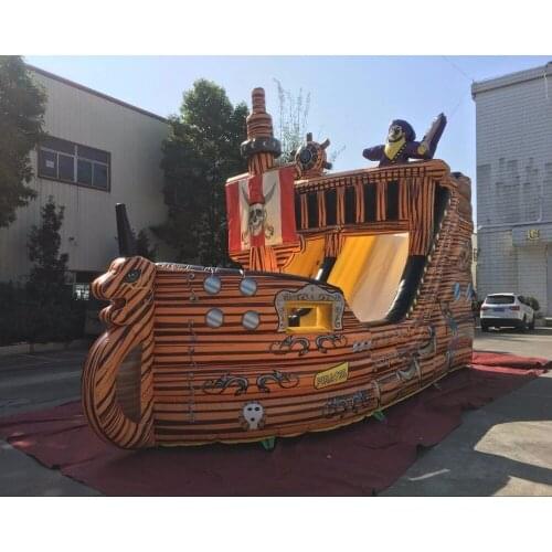 Latest design inflatable pirate ship inflatable trampoline inflatable fun city inflatable slides
