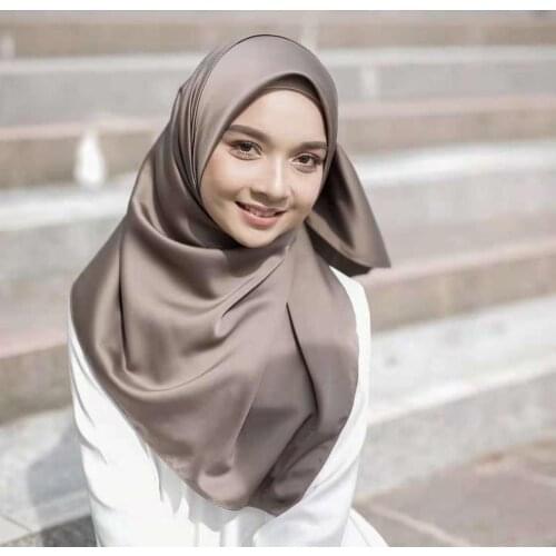 New Smooth Shiny Silk Feeling Satin Scarf Shawls Plain Solider Colors Thicken Hijab muslim scarves/scarf 19 colors for choose