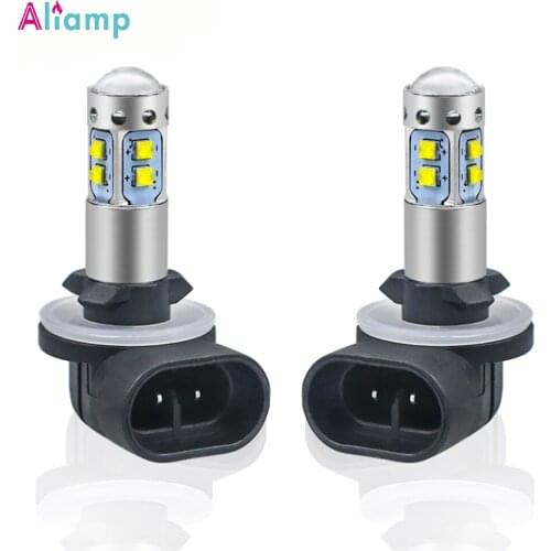 H1 H3 H27/881 Fog Lamp H27/880 Canbus NO Error Car Bulb Import LED Chip DRL Light 2800lm/pcs 6000K White 40W DC12V-24V 2PCS